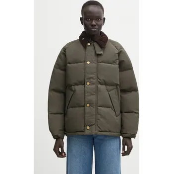 Péřová bunda Sorel Sorel x Barbour OS Transport Wax Puffer, XS, zelená, 78X