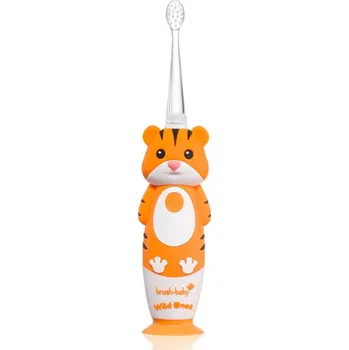 Zubní kartáček Brush Baby WildOnes WildOne elektrický zubní kartáček + 2 náhradní hlavice pro děti Tiger 1 ks
