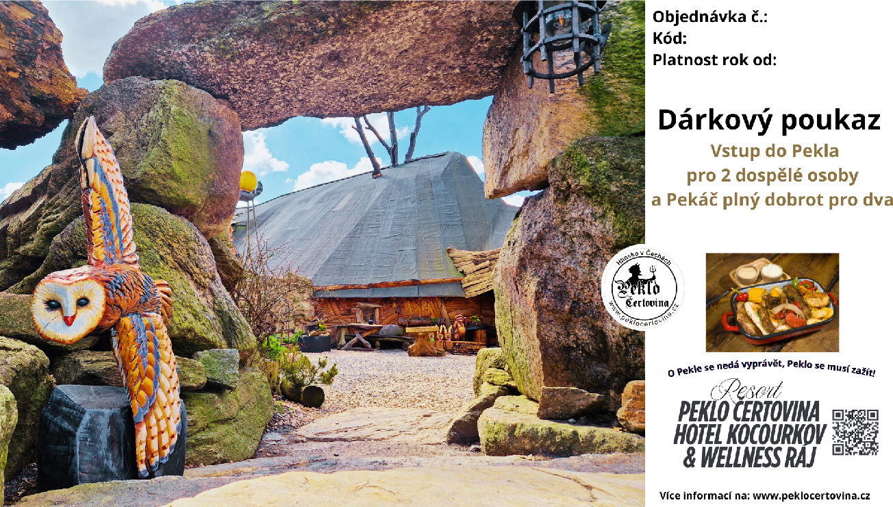 Pekáč plný dobrot pro 2 osoby + 2x vstup do Pekla