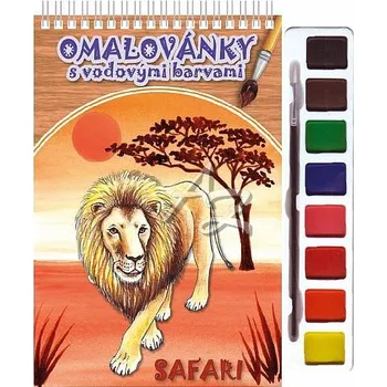 omalovánky Akim Omalovánky s barvami a štětcem Safari