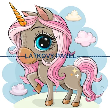 Látkový panel - Dětský - DE-161 Velikost: 25x25cm, Materiál: Teplákovina nepočesaná