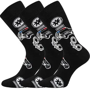 Pánské ponožky LONKA Ponožky pánské vtipné DEPATE s obrázky POLICIE (3 páry) 43-46 119565