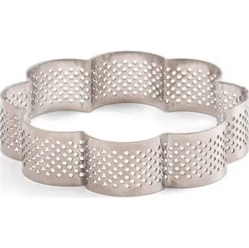 Mikroperforovaná forma na tartaletky ve tvaru kytky 9x9x2cm - Decora | Cukrářské potřeby