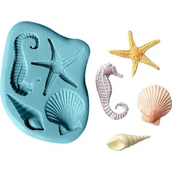 Přisada na vaření a pečení Silikonová formička - moře 10x7cm - Cakesicq | Cukrářské potřeby