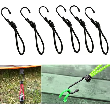 kempingová židle Gumová smyčka s háčkem 6ks (GUM3)