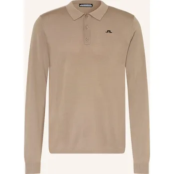 Pánská košile J.Lindeberg Pánské Pletené Polo Tričko, černošedá, XXL