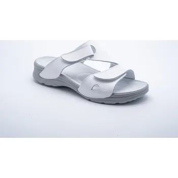 Dámská obuv MEDISTYLE zdravotní dámská pantofel KIVI Barva: Bílá, Velikost EU: 42