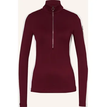 Dámské tričko Fusalp Střední Vrstva Negam, tmavě červená / bílá