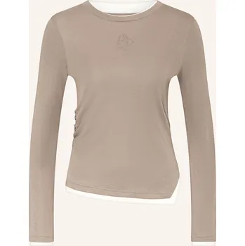 Dámské tričko 10days Dámské Tričko S Dlouhým Rukávem, černošedá / bílá, 42