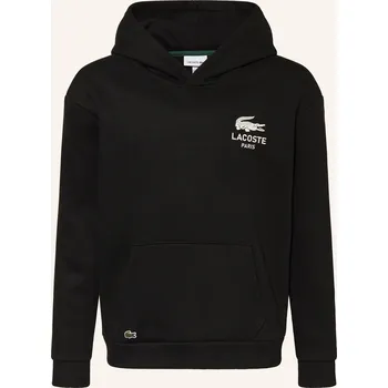 Dámská mikina Lacoste Dětská Mikina S Kapucí, černá / bílá, 152