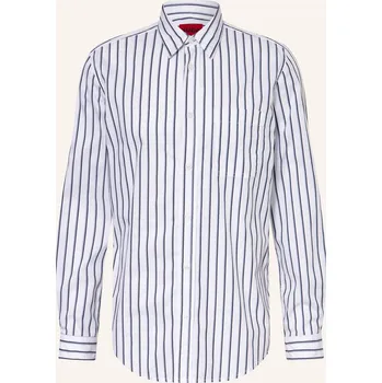 Pánská košile Hugo Pánská Košile Erillo Oversize Fit, bílá / černošedá /...