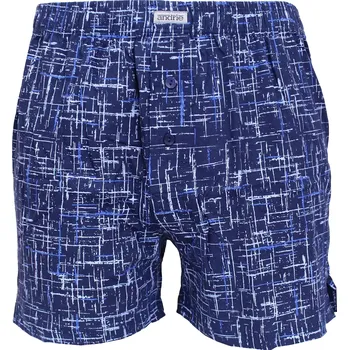 Pánské spodní prádlo Pánské trenky s moderním vzorem Andrie PS5930 navy velikost XXL-58/60