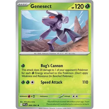 Karetní hra Genesect 008/094 - Phantasmal Flames Typ karty: Reverse Holo