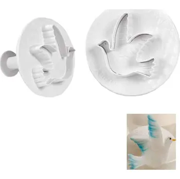 Přisada na vaření a pečení Vytlačovač-vykrajovátko plast (holubice) 2 ks/sada