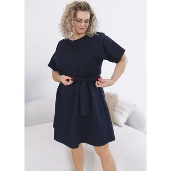 Dámské šaty Šaty Sia Navy Shine Plus, L/XL