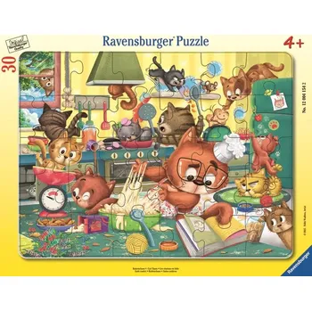 Puzzle Ravensburger puzzle Kočičí blázinec 30 dílků