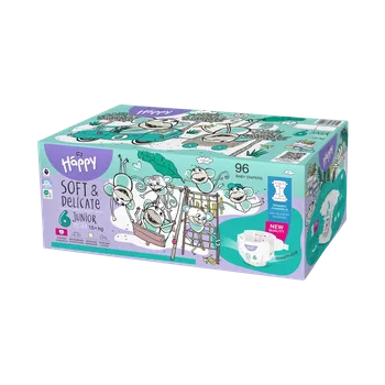 jednorázová plena BELLA Baby Happy Soft & Delicate vel. 6 (15+ kg) 2 x 48 ks