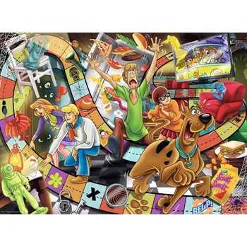 Puzzle Ravensburger puzzle SCOOBY-DOO Strašidelná hra 200 dílků