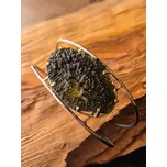 Stříbrný náramek s vltavínem P38 0015