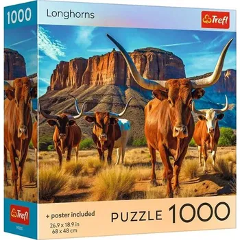 Puzzle Trefl Puzzle 1000 USA Collection: Longhorns
