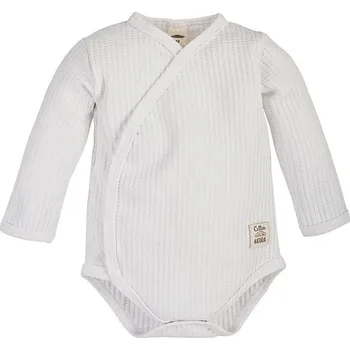 Kojenecký body Makoma Waffel body celorozepínací WHITE - 62