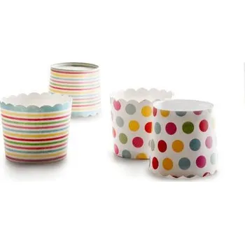 Ibili Papírové košíčky 6 x 5,5cm - proužky a puntíky