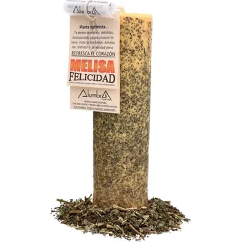 Svíčka Svíčky Rituální svíčka pro radost s meduňkou