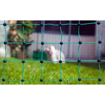 Ohradník Síť pro králíky, vodivá, výška 65 cm, délka 50 m, jednoduchý hrot, zelená