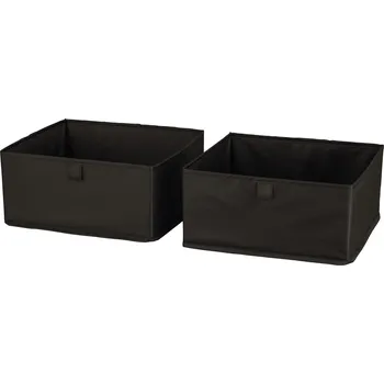 Úložný box W5 Sada úložných boxů (sada boxů, 2dílná – černá)