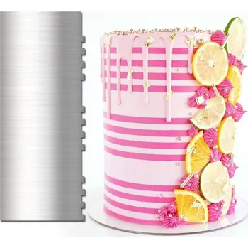 Stěrka na okraje dortů small Stripes 23x9cm - Cakesicq | Cukrářské potřeby