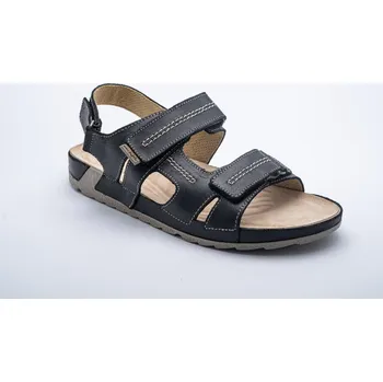 Pánské sandále MEDISTYLE zdravotní pánský sandál IVAN Barva: Černá, Velikost EU: 45