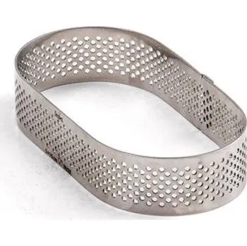 Oválná mikroperforovaná forma 10x6x2cm - Decora | Cukrářské potřeby