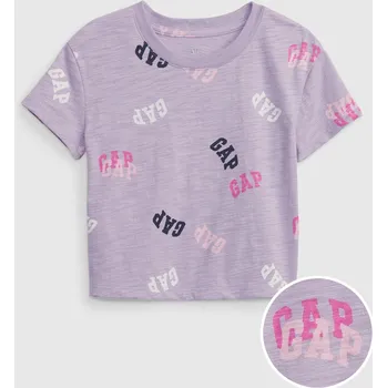 Dívčí tričko GAP Dívčí Baby tričko s logem Gap Fialová 98 (2893642)