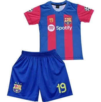 Numberoplus Premium Dětský fotbalový dres Komplet FC Barcelona - Lamine Yamal 19 Velikost: 16 let (vel.166-172)