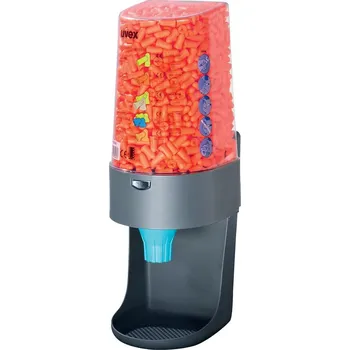 Špunt do uší uvex one2clik - Dávkovač s náplní učních zátek uvex com4-fit 600párů