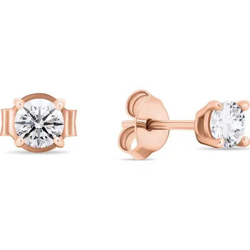 Náušnice Brilio Silver Bronzové peckové náušnice s čirými zirkony EA580/1/2/3/4R 0,4 cm + 2 měsíce na vrácení zboží