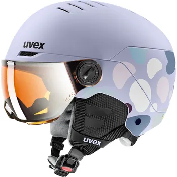 Uvex Rocket jr. Visor - cool lavender abstract matt/mirror silver/lasergold lite (S2)