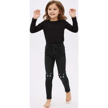 Dívčí džíny Sinsay - Džegíny - černá - 366EW-99J - 366EW-99J-122