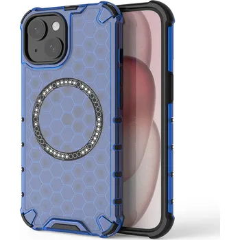 Pouzdro na mobilní telefon Techsuit HoneyComb Shield MagSafe pro iPhone 14 modrý