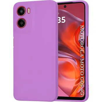 Pouzdro na mobilní telefon Pouzdro Techsuit SoftFlex pro Motorola Moto G05 E15 fialové