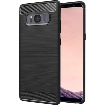 Pouzdro na mobilní telefon Techsuit Karbon Silikon Samsung Galaxy S8 Plus Černý