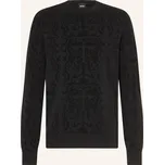 Boss Pánský Svetr Bolin, černá / tmavě hnědá, XXL