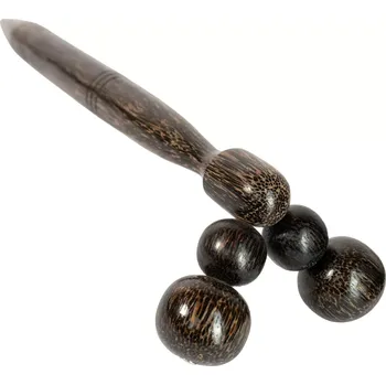 Masážní přístroj Dřevěná masážní pomůcka Roller, thajská masáž, Sittar.cz 21 x 12 cm