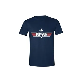 Pánské tričko Top Gun: Logo (2XL) navy bavlna