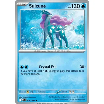 Karetní hra Suicune 026/094 - Phantasmal Flames Typ karty: Holo