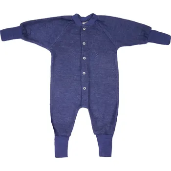 Kojenecký body Rostoucí overal ze 100% merino vlny na spaní pro větší děti COSILANA modrý Velikost: 86