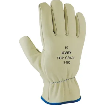Pracovní oblečení uvex top grade 8400 - Kožené ochranné rukavice Velikost rukavic: 10