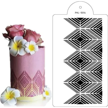 Přisada na vaření a pečení Stencil šablona Optic 40x21cm - Cakesicq | Cukrářské potřeby
