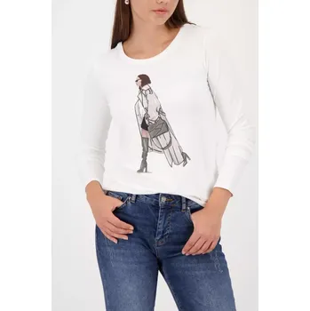 Dámské tričko MONARI CITY STYLE dámské triko bílé s potiskem