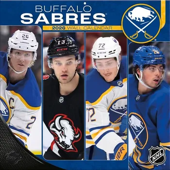 Kalendář JF Turner Kalendář Buffalo Sabres NHL 2026 Wall Calendar